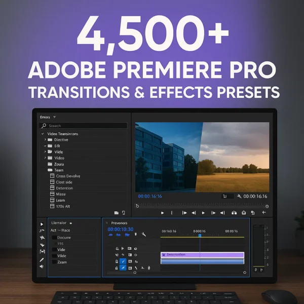 4,500+ Adobe Premiere Pro Transitions & Effects Presets – Elevate Your Video Editing - Image 4