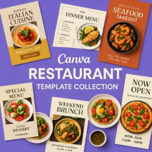 Canva - Restaurant Template Collection – Stunning Designs for Your Food Business