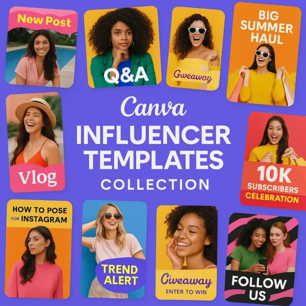 Canva - Influencer Templates Collection – Stand Out and Grow Your Brand