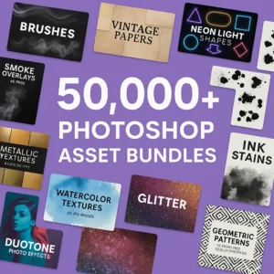 50,000+ Photoshop Asset Bundles – Ultimate Creative Toolkit for Designers