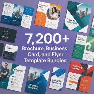 7,200+ Brochure, Business Card, and Flyer Template Bundles – Professional Print Design Made Easy