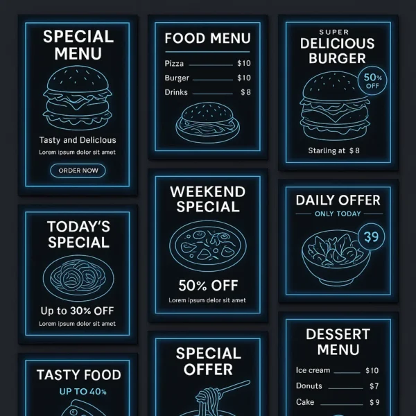 Canva – Restaurant Template Collection | Menus, Flyers & Social Media Kits - Image 2